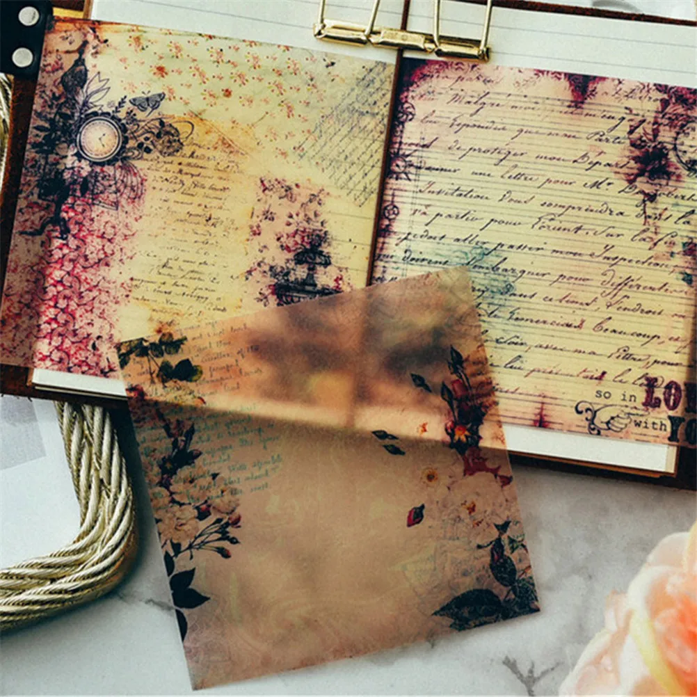 10 шт. винтажные самоклеющиеся наклейки Vellum для скрапбукинга Happy Planner/карты/journing