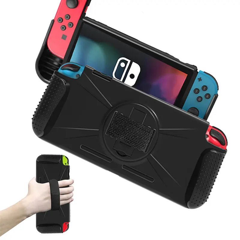 

Protective Carry Case for Nintend Switch Comfortable Soft Anti Scratch Soft TPU Case Protect Shell Skin with Band