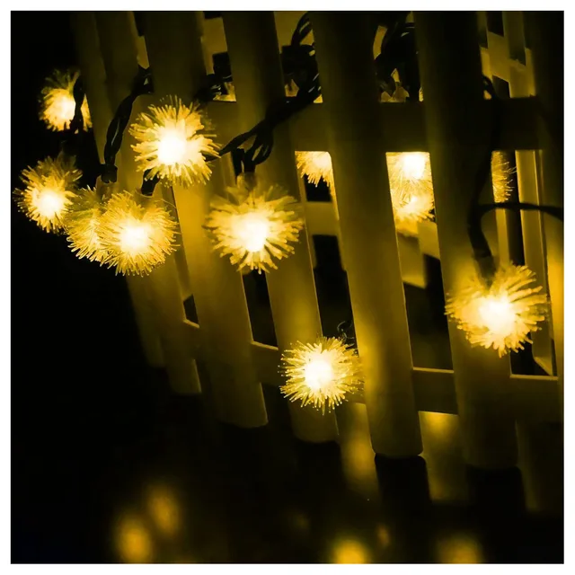 Us 7 03 18 Off Led 4 8m 20 Solar Outdoor String Fairy Lights Snowball Ed For Outside Garden Camping Pati In Us 7 03 18 Off Led 4 8m 20 Solar Outdoor String Fairy Lights Snowball Ed For Outside Garden Camping Pati In