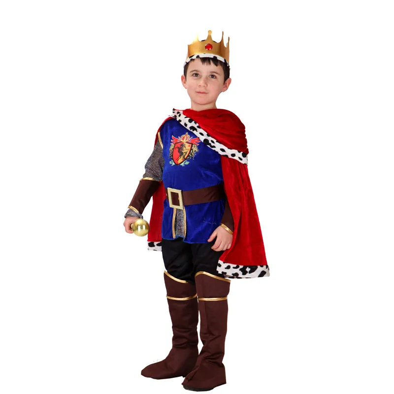 Boys Europe Prince King Cosplay Children's day Halloween Caesar