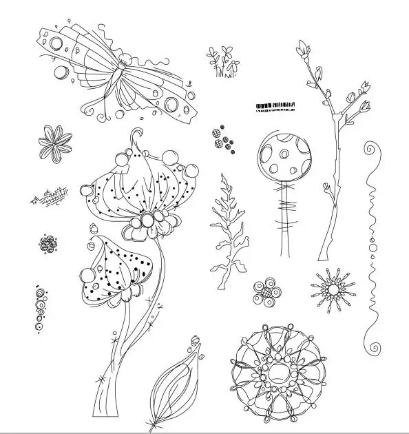 

Flowers Transparent Clear Silicone Stamp/Seal for DIY scrapbooking/photo album Decorative clear stamp ST0326