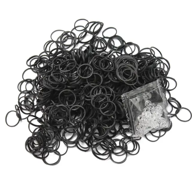 Aliexpress.com : Buy 600pcs/Lot Loom Elastic Rubber Bands + 24pcs S ...