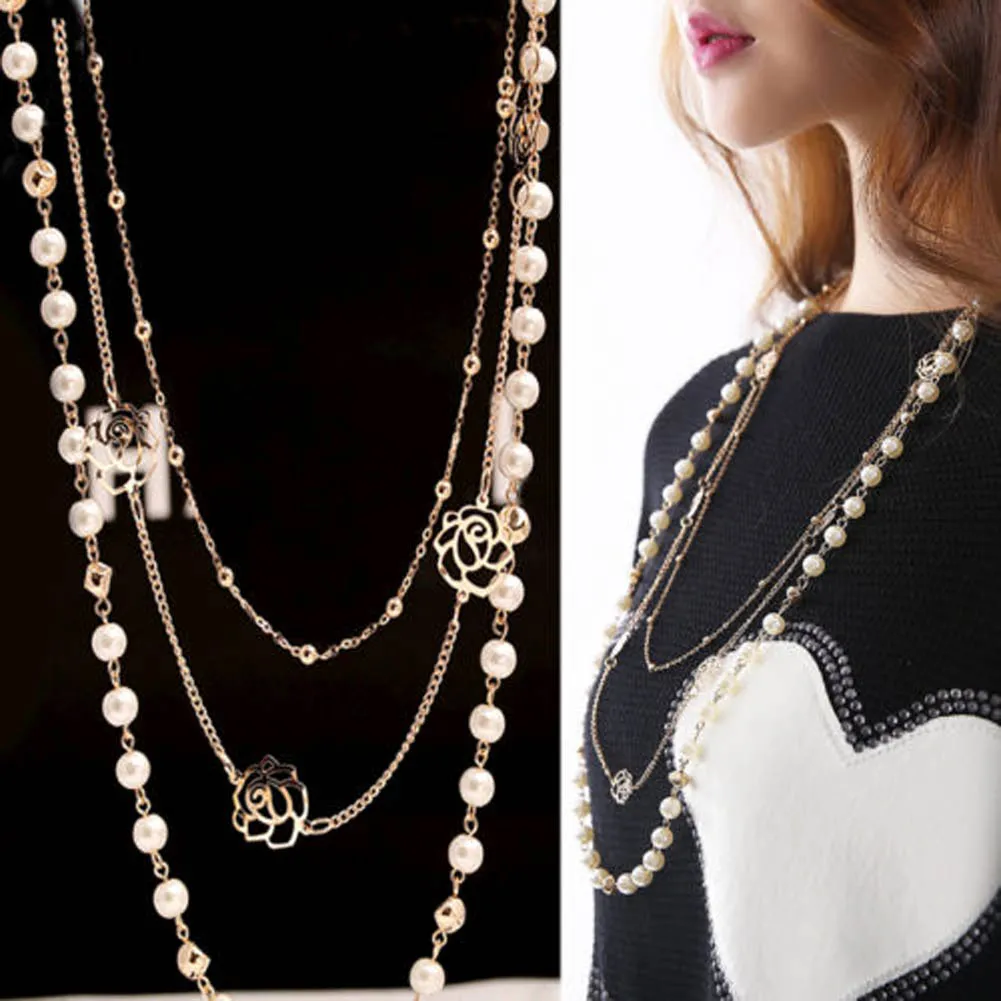 Latest Long Sweater Necklace Trendy Practical Personality Necessaries
