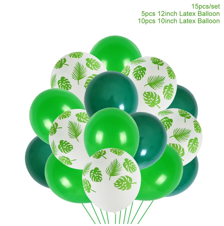 Huiran фольга воздушные шарики в виде животных количество балон динозавр шары животные джунгли вечерние Декор Babyshower День Рождения Декор для детей - Цвет: 15pcs B