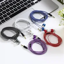 Высококачественные проводные наушники, абсолютно новые стерео наушники-вкладыши 3,5 мм, нейлоновый плетеный кабель, наушники, гарнитура с микрофоном для ноутбуков, смартфонов# Y10