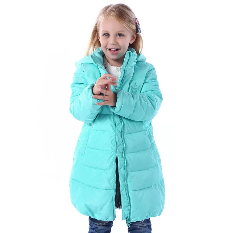 

2017 New Girls winter jacket down Jackets Coats warm Kids baby thick duck Down jacket Children Outerwears cold winter-30degree