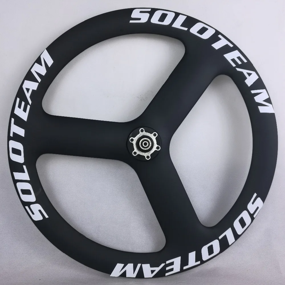 Perfect new design 3 spoke 451 carbon wheels 451 tri spoke BMX carbon wheelset clincher wheels 11s fixed gear wheels 3