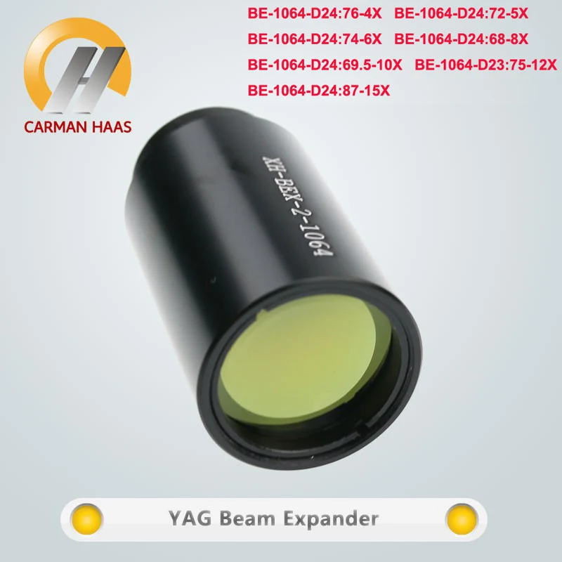 Carmanhaas волоконно YAG 1064nm 4X 5X 6X 8X 10X 12X 15X расширитель пучка M22* 0,75 для лазерная маркировочная машина для резки