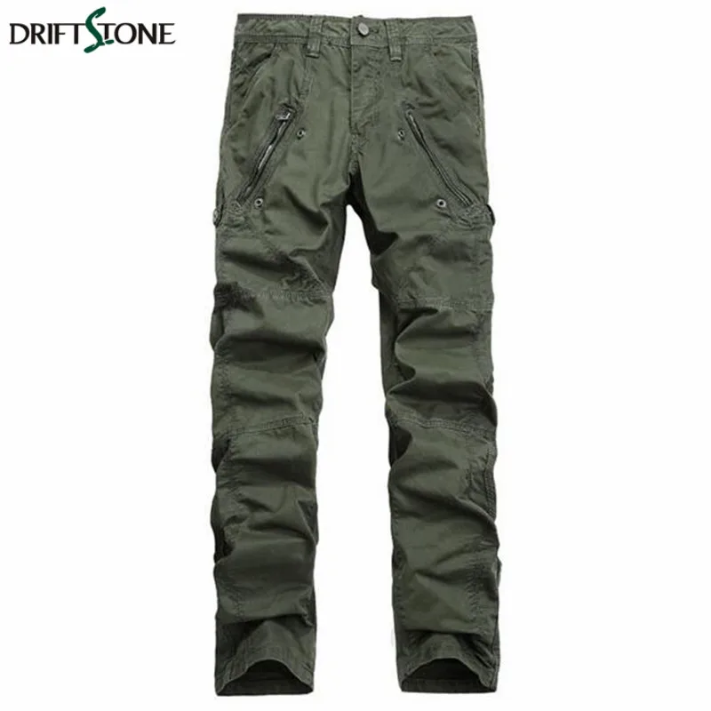 Mens Summer Cargo Pants Cotton Mens Multi Pocket Military Overall Men ...