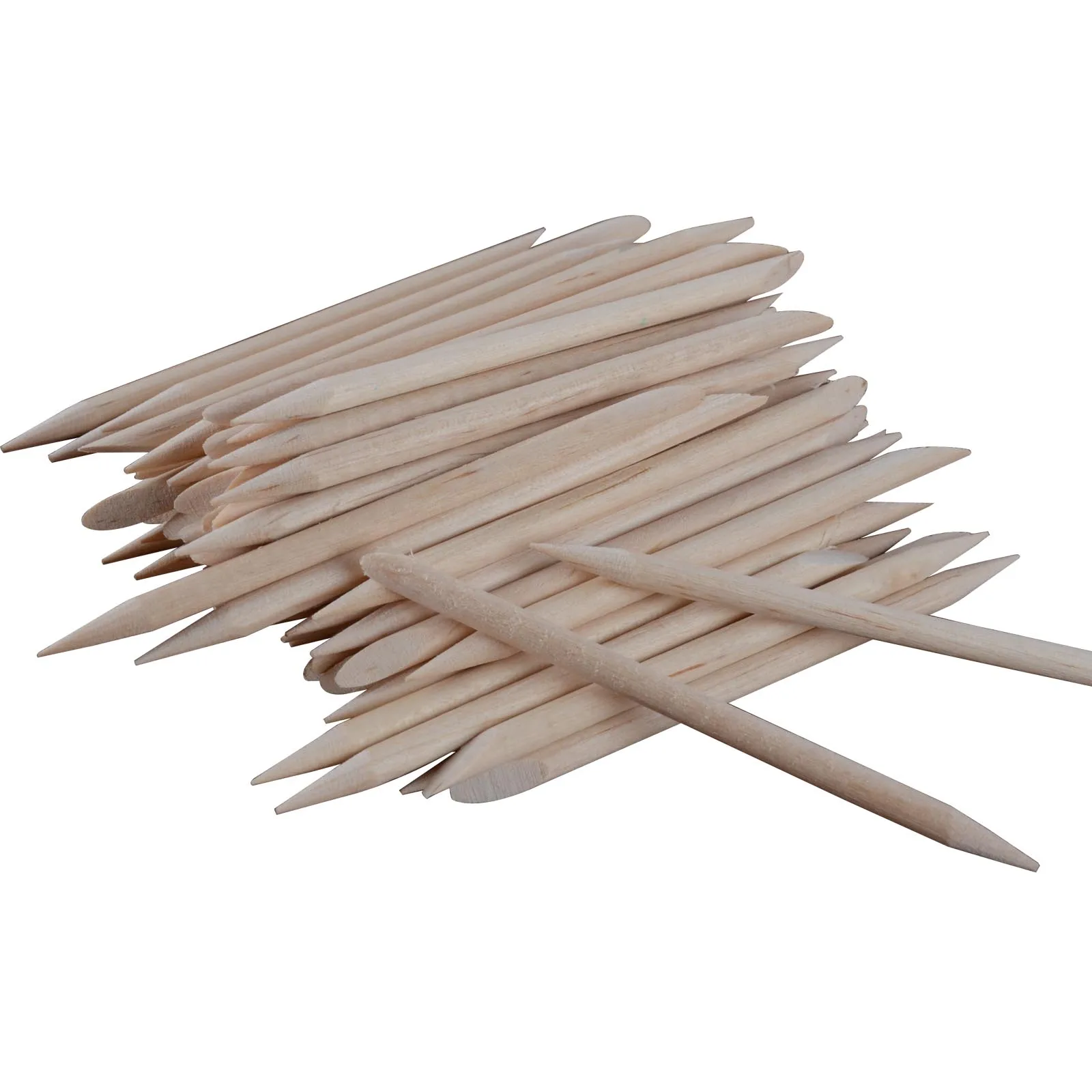 100pcs Nail Art Wood Pusher Wooden Remover Stick Sticks For Cuticle Manicure Pedicure Care Tool