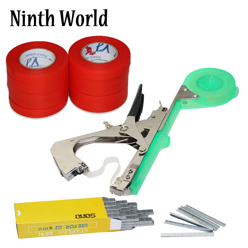  Plant Tying Tapetool Tapener Machine Hand Tying Machine With 12 Rolls Tape Set