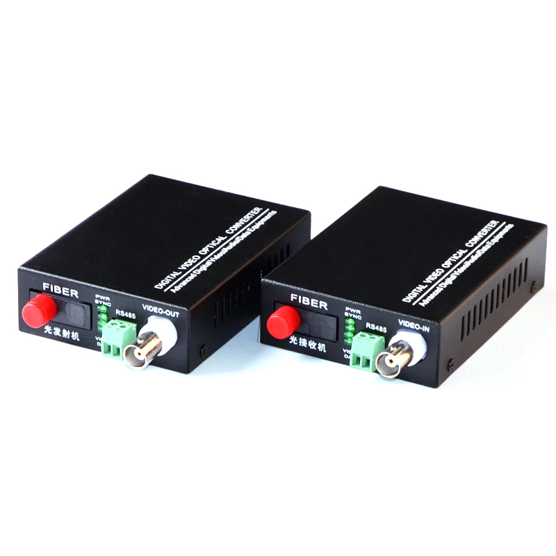 1 пара CH волоконно оптические Media Converter 1V1D RS485 аналоговый Камера видео конвертер FC