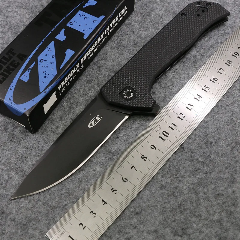 

Magic ZT0804 ball bearing Folding Knife D2 black titanium G10 Handle Camping Hunting pocket Survival Knife Outdoor EDC Tool