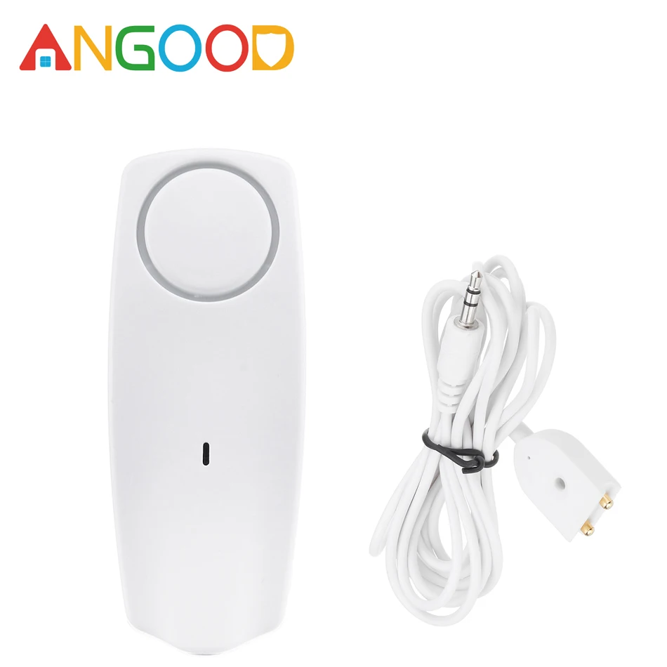 

ANGOOD 2.4G Wifi Wireless Water Leakage Alarm Detector Home Security Sensor Support Alexa/Google Assistant/Tuya Smart Life App