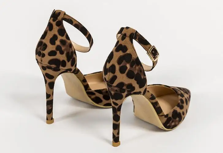 Весенняя пикантная женская обувь леопардовой расцветки элегантные туфли для офиса на высоком каблуке 6-10 см, женские Роскошные тонкие туфли с острым носком и принтом животных