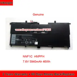 Подлинная 7,6 V 46Wh NNF1C аккумулятор hmpfh для Dell XPS 13 9365 XPS 13-9365-D1605TS D1805TS ноутбука