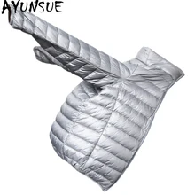 AYUNSUE ультра легкая мужская куртка, тонкое короткое пальто размера плюс, осенне-зимняя куртка, Мужская модная парка, Abrigos Para Hombre KJ740