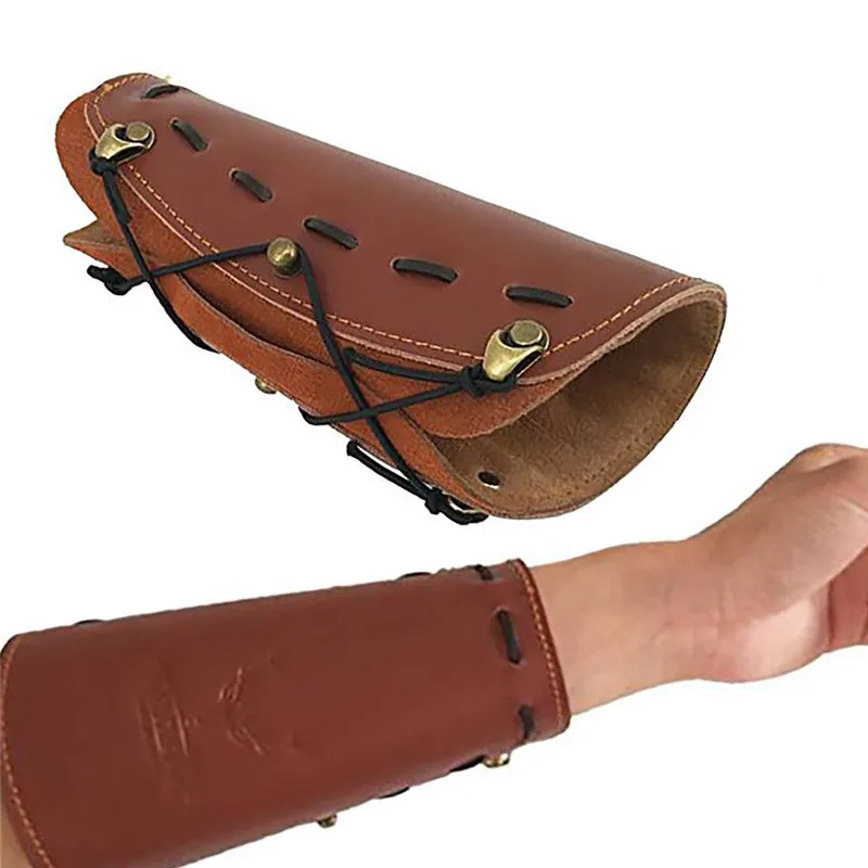 Archery Arm Guard Cow Leather Recurve Bow Takedown Longbow Tradition