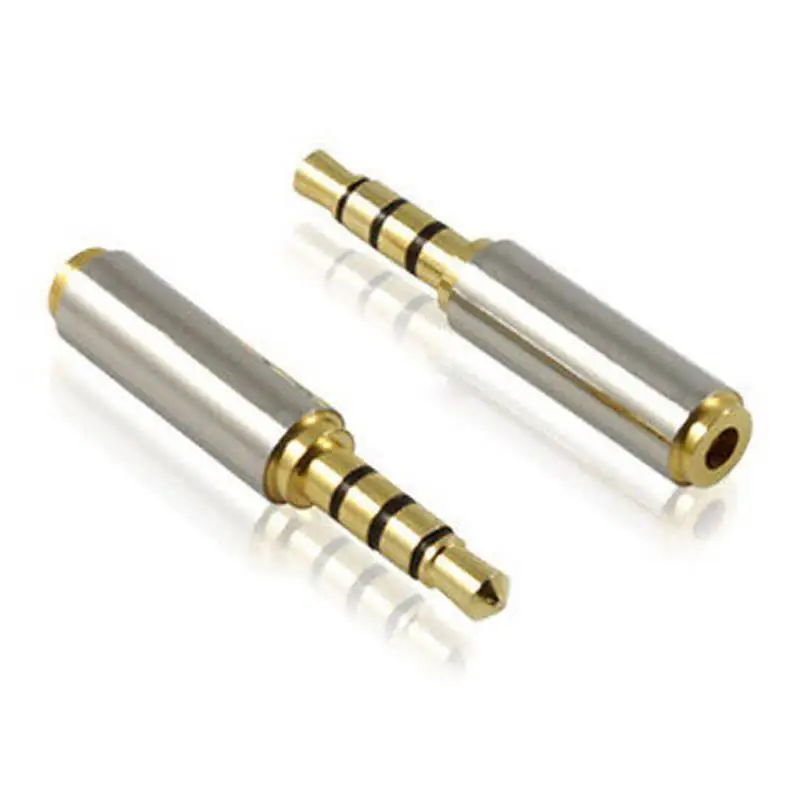 2.5mm Male to 3.5mm Female Gold plated Stereo Audio Extension Cable for Microphone Male to Female Jack Adapter Converter