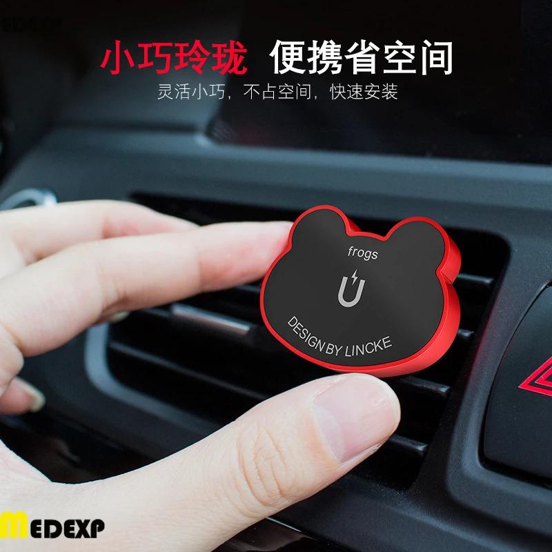 

new Car phone holder Air outlet bracket new multi-function magnetic personality Creative Air Vent Mount Magnet Cell Phone Stand