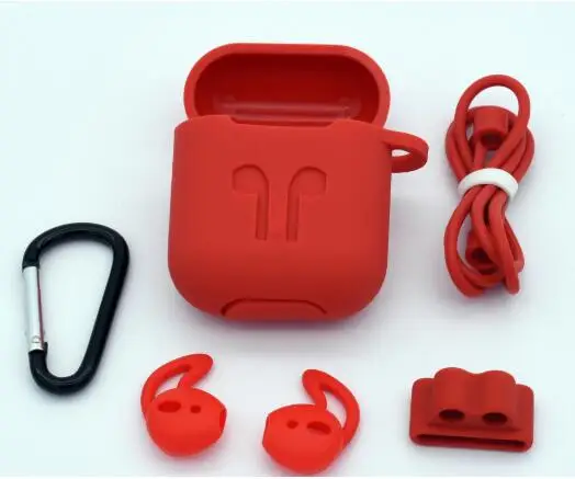 5Pcs/Set Silicone Wireless Bluetooth Earphones Case For Airpods Apple i10 i30 TWS Earbud Earphone accessories Protective Cover