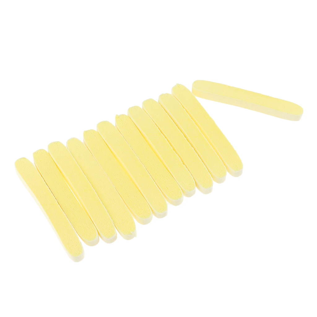 

12Pcs Facial Deep Cleansing & Exfoliating Sponges Sticks Compressed Salon Spa Makeup Removal Pads Puffs Yellow