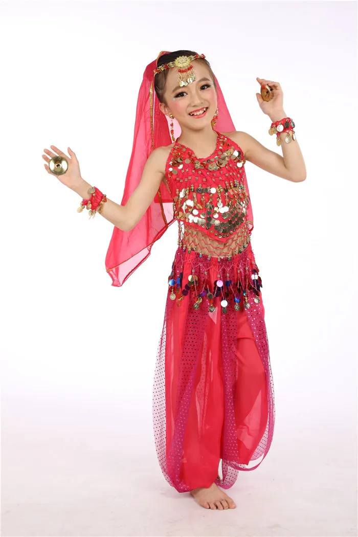 Танец живота костюм для девочки танец живота одежда индийский Танцевальный костюм S Танцы одежда праздничная одежда для девочек подарок на