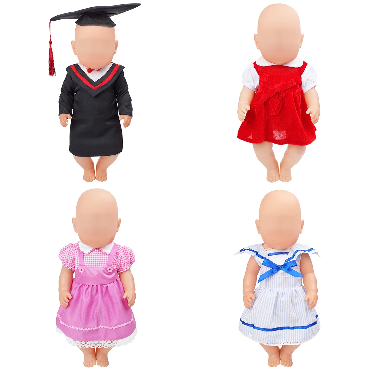 Детские кукольные Платья PellyBaby комплекты школьной куклы размер 43 см одежда и