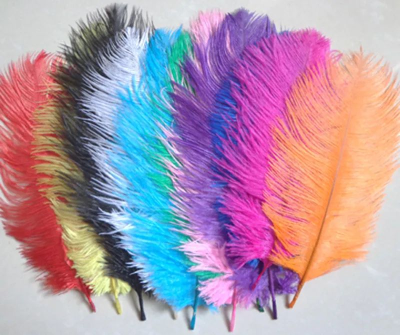 500Pcs/Lot Multicolor ostrich feather/plumage for wedding centerpieces ...