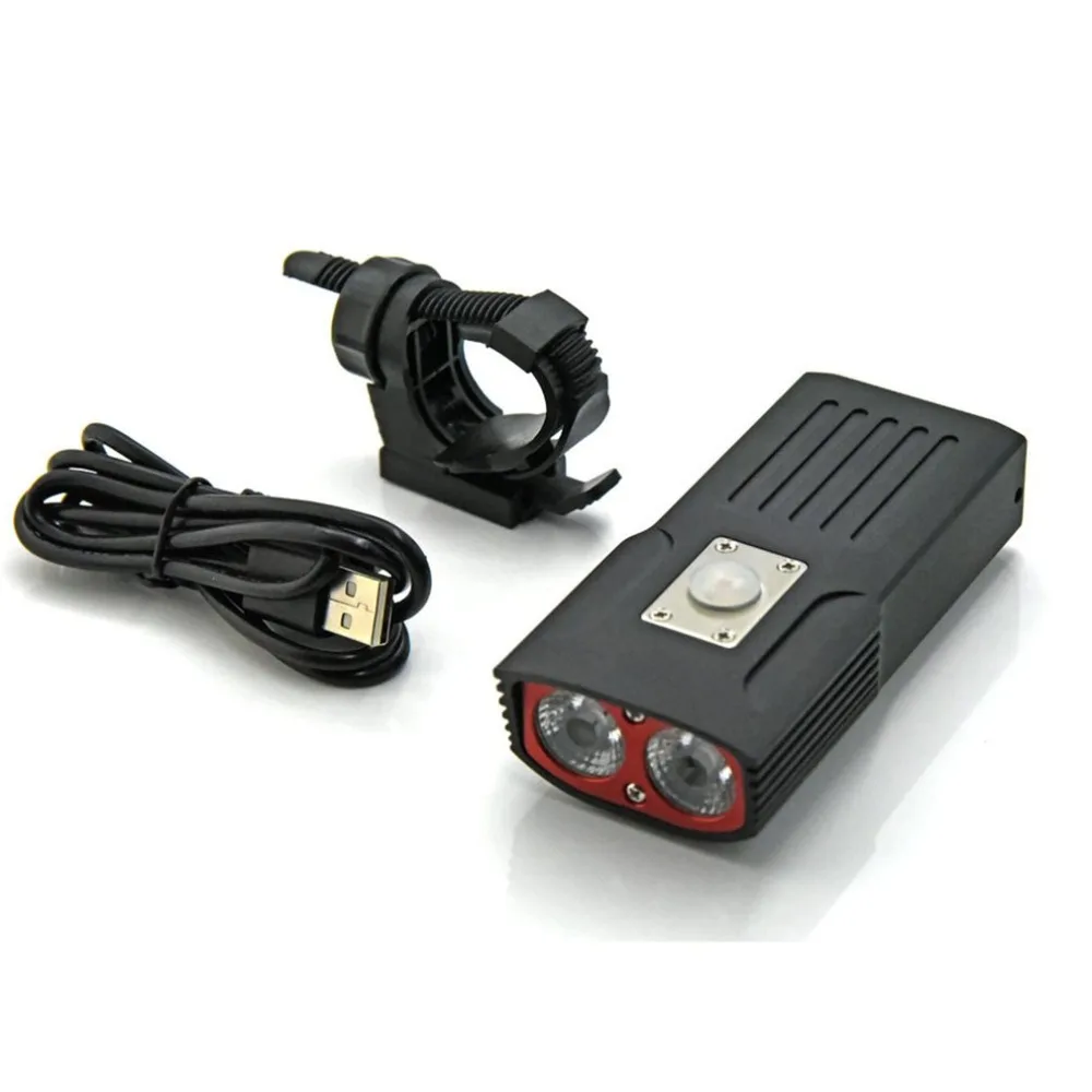 

Soshine TB1 Bike Bicycle Rechargeable Flashlight 1100LM LED 4-Mode White Flashlight with USB Cable- Black