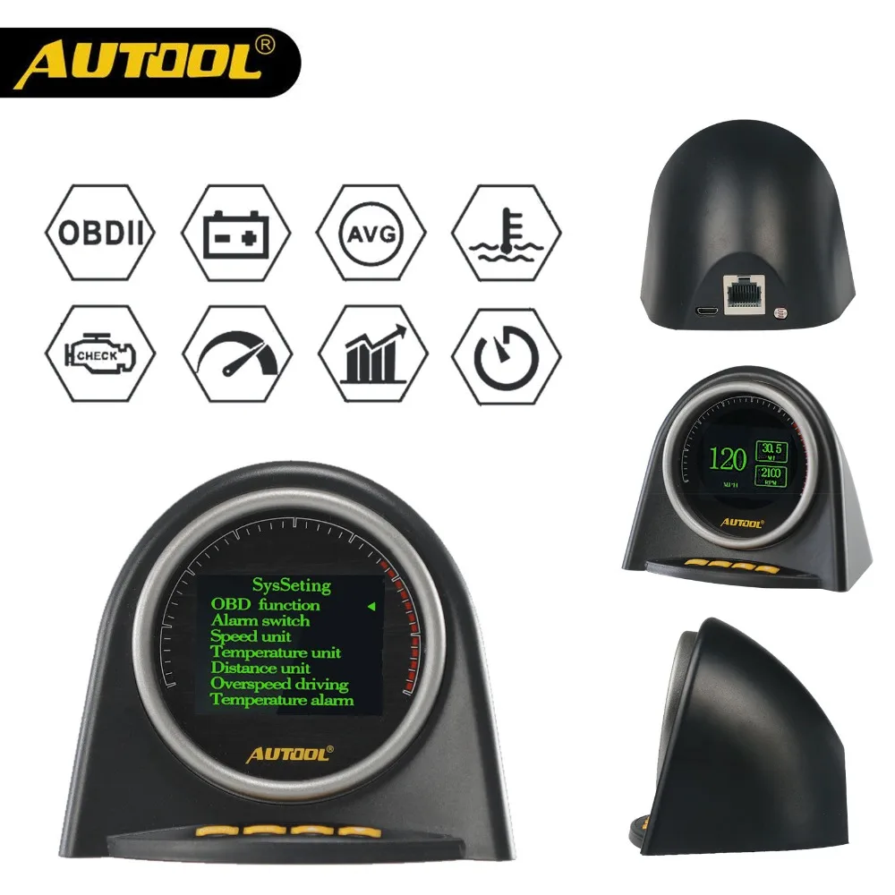 AUTOOL X70 Code Reader Scanner Auto HUD Automotive Head up Display Car OBD 2 Digital Speedometer Full OBDII Protocol Dignostic AUTOOL X70 Code Reader Scanner Auto HUD Automotive Head up Display Car OBD 2 Digital Speedometer Full OBDII Protocol Dignostic