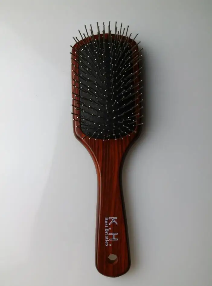 Stainless Steel Bristles Hair Comb Brush Paddle Hair Brush Hair