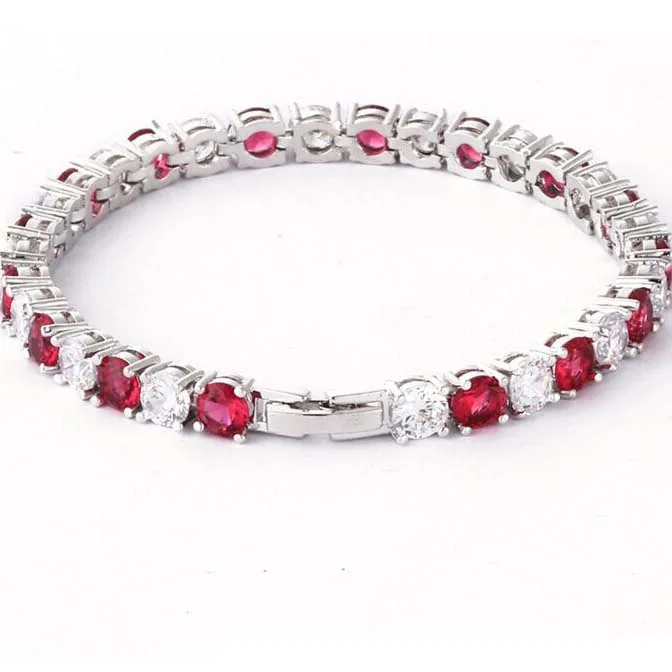 

Jewelry 0.5 Carat Round Cut Clear Cubic Zirconia CZ Tennis Bracelet For Woman