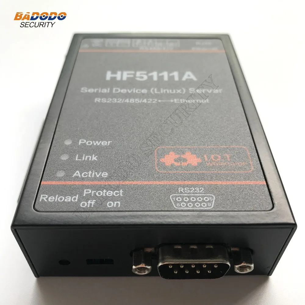 HF5111A 1 порт RJ45/RS232/RS485/RS422 последовательный порт для Ethernet Linux последовательный порт сервера, поддержка TCP/IP/Telnet/Modbus TCP протокол