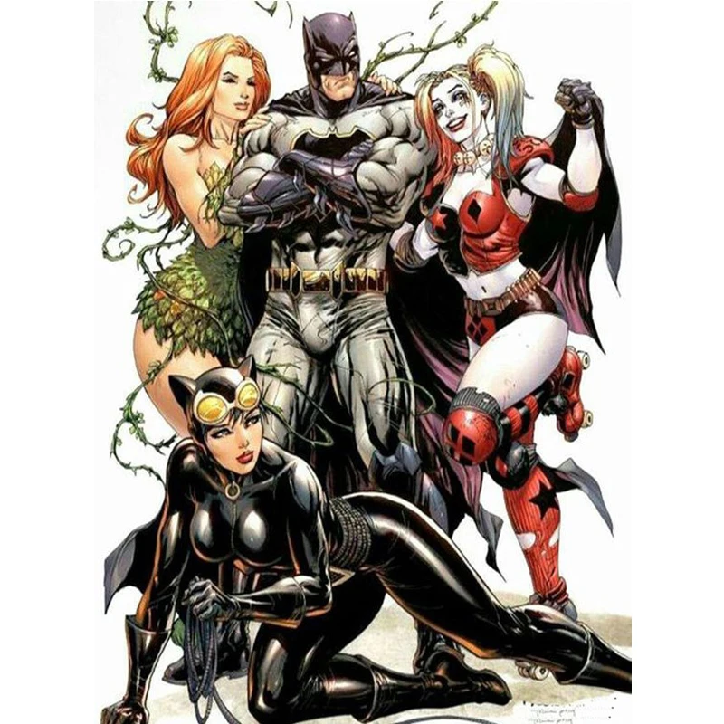 Cartoon 3D Diamond Embroidery Batman picture of rhinestones 5D DIY