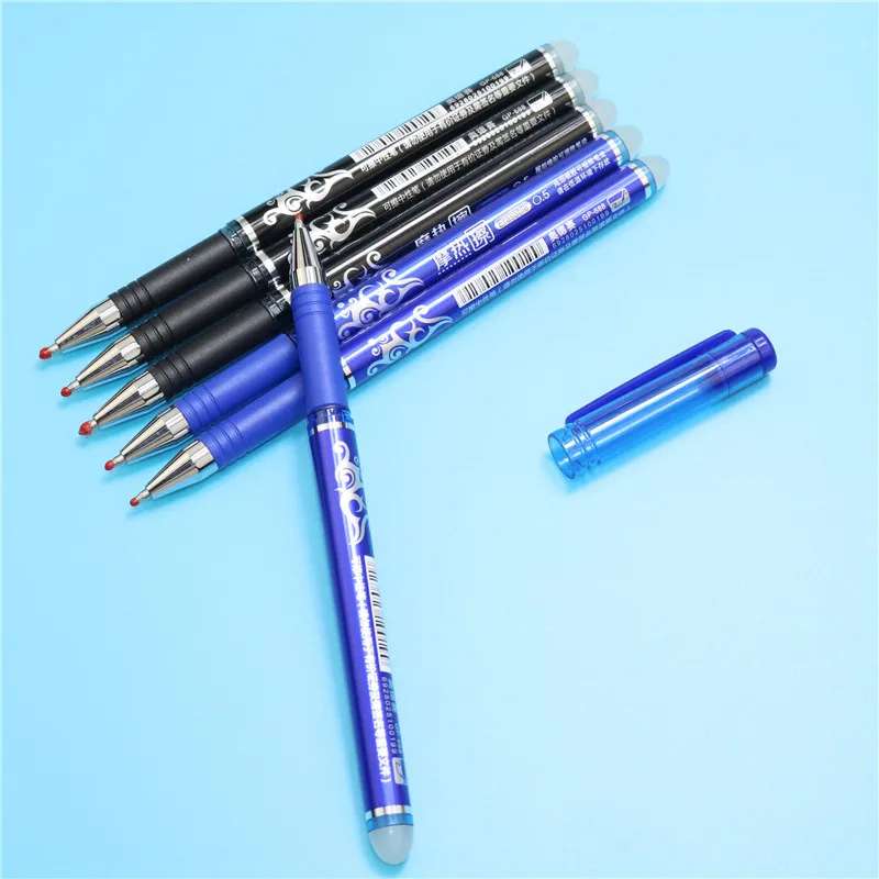 

36 pcs Neutral erasable pen Blue ink Black ink pen Tip thickness 0.5mm For Student School Office Business Writing stationery