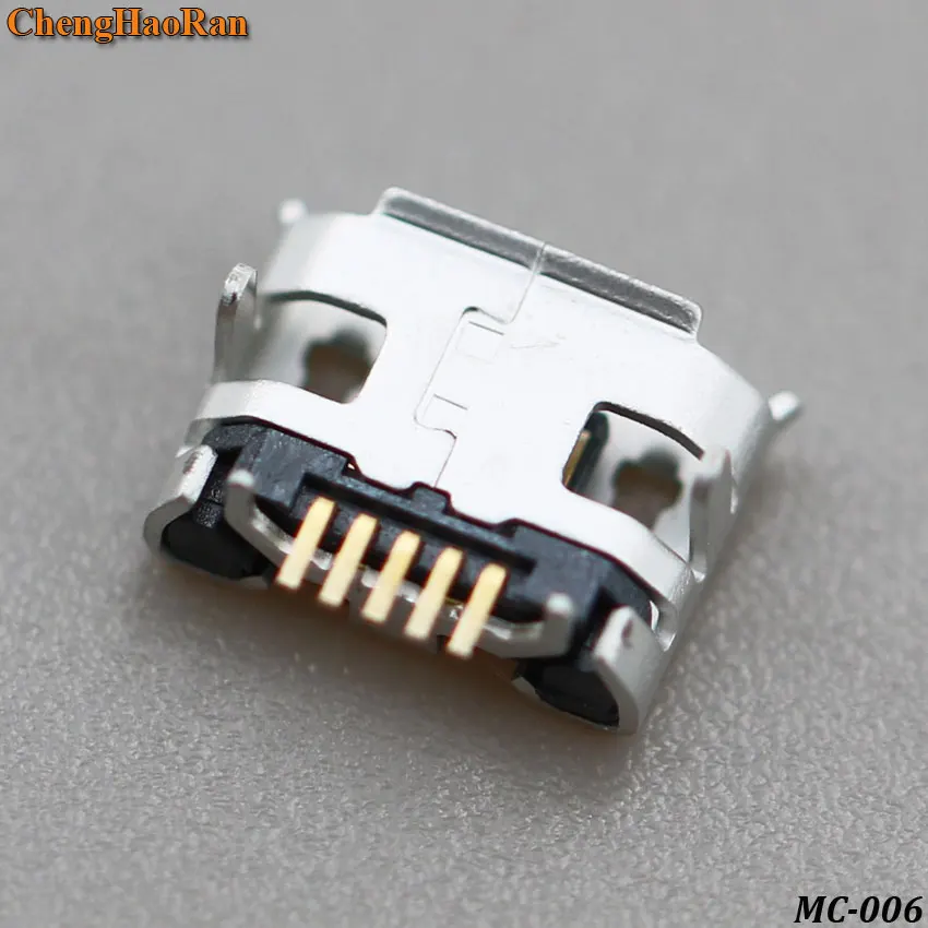 

ChengHaoRan 20PCS Micro USB 5P,5-pin DIP Micro USB Jack,5Pins Micro USB Connector Tail Charging socket