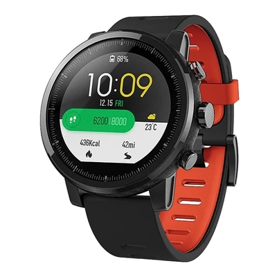 Yuedaer для Amazfit Stratos Amazfit Pace 22 мм двойной цвет силиконовый ремешок для часов huawei GT samsung Galaxy Watch 46 мм - Цвет: Black Orange Red