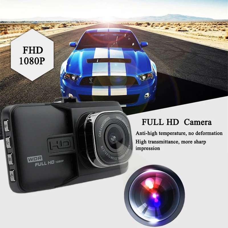 Автомобильный видеорегистратор QUIDUX с двумя объективами FHD 1080 P 3 0 дюймов