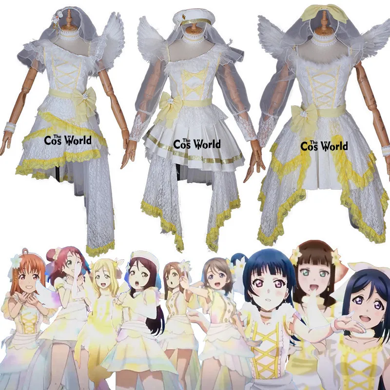 

Love Live Sunshine Aqours Next SPARKLING 9 Characters Kurosawa Ruby Dia Hanamaru Yoshiko You Dress Uniform Cosplay Costumes