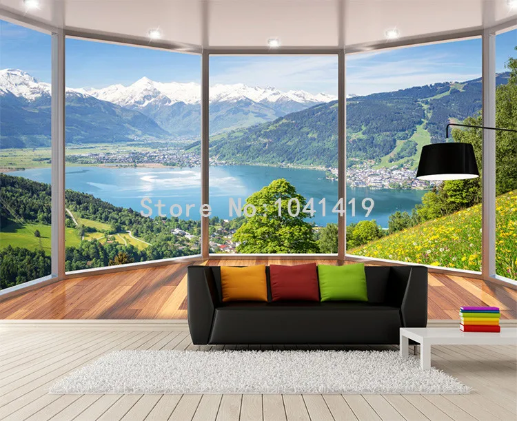 francesa moderna criativa varanda, paisagem natureza foto