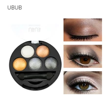 

Hot Sale UBUB 5 Color Glitter Eye Shadow Palette Waterproof Brighten Pigmnet Matte Shimmer Eyeshadow Pallete Makeup Dropshipping