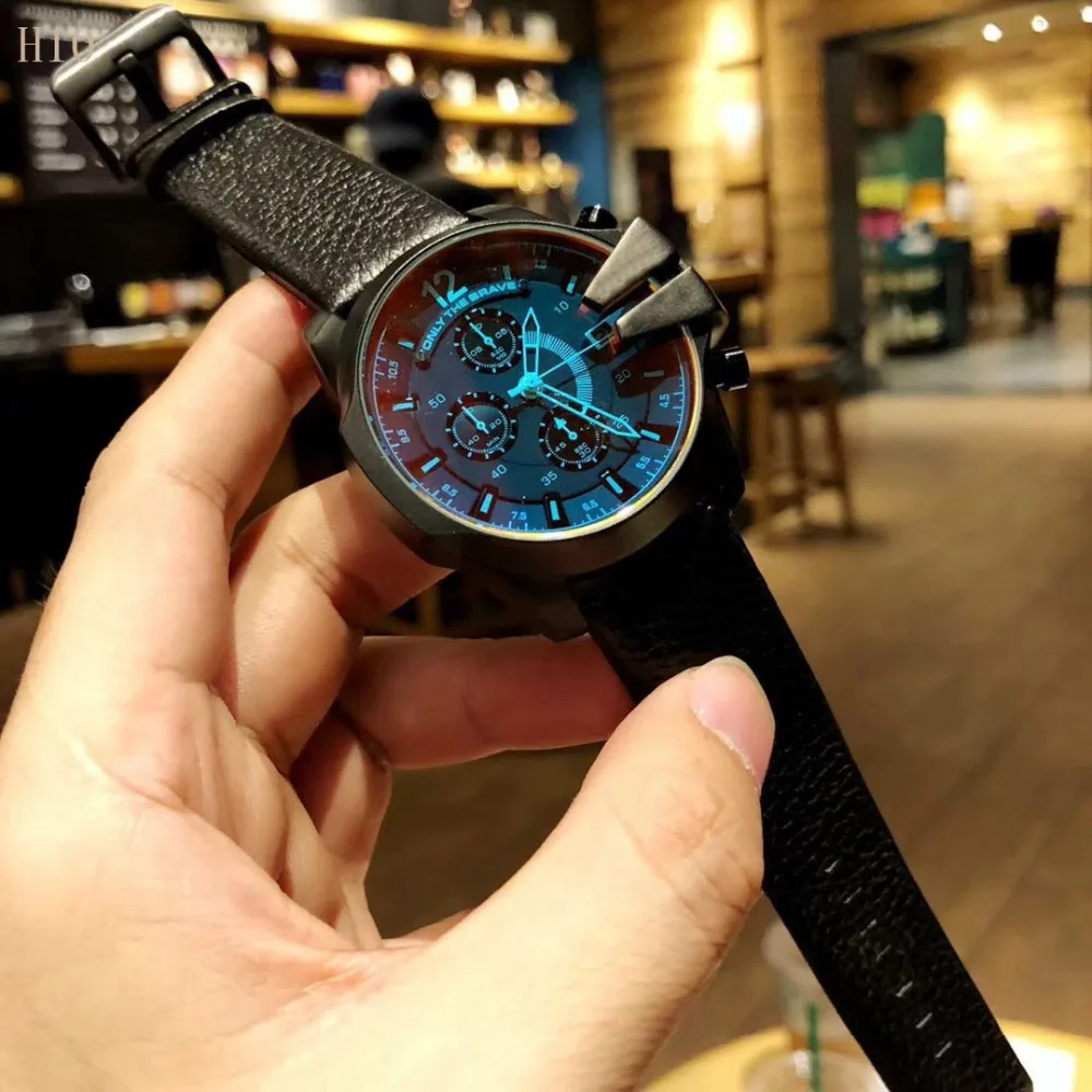 

2019 Style Fashion Watches Super Man Luxury Brand Blue Watches Men Women Men's Watch Retro Quartz Relogio Masculion For Gift