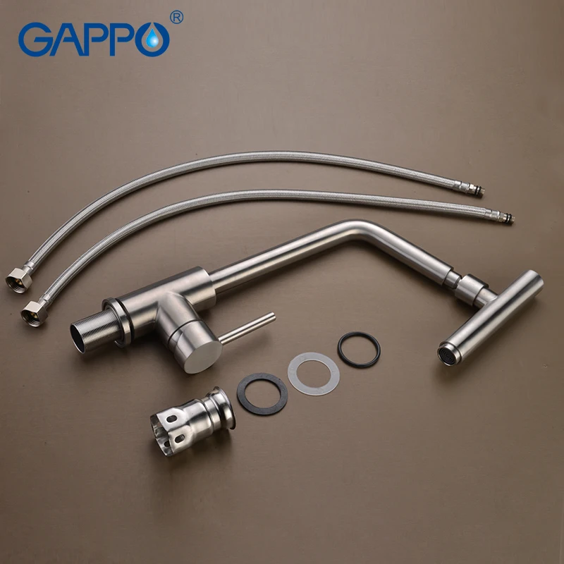  GAPPO Kitchen Faucet Single Handle 360 Degree Swivel Spout 304 stainless steel kitchen tap mixer ki - 32847947797