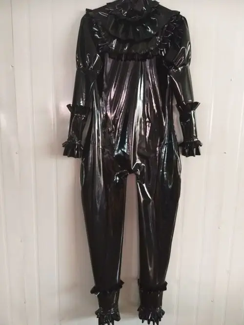 

100% Latex Rubber All-body Suit Bodysuit Catsuit Black 0.4mm Size XXS-XXL