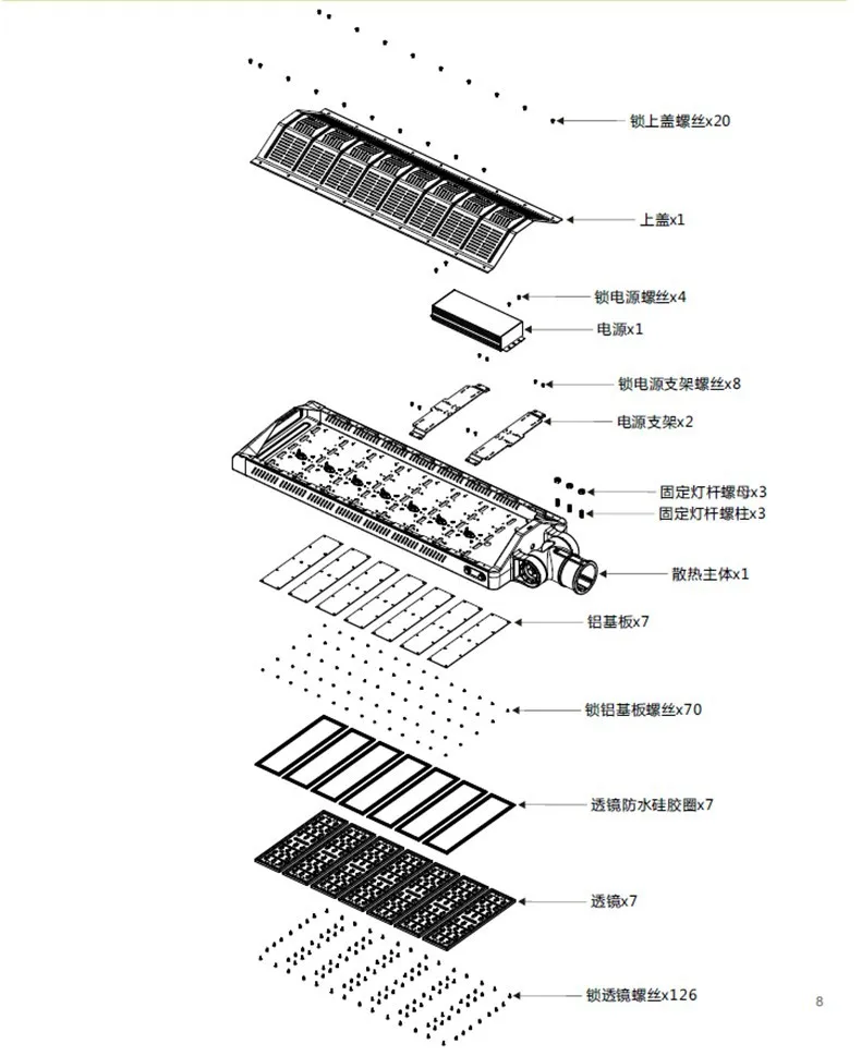 Mingying Освещение Новинка Epistar 350 Вт светодиодный фонарь 210 Вт фонаря AC90-305V dc127-431v Meanwell Мощность IP65 2835