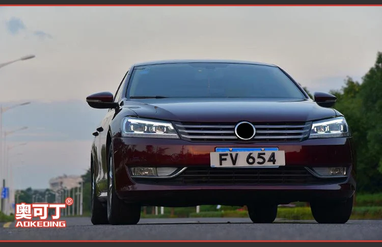 AKD автомобильный Стайлинг для VW Passat B7 фары 2012 Passat US светодиодный фонарь DRL Hid головной фонарь Ангел глаз биксеноновый луч аксессуары