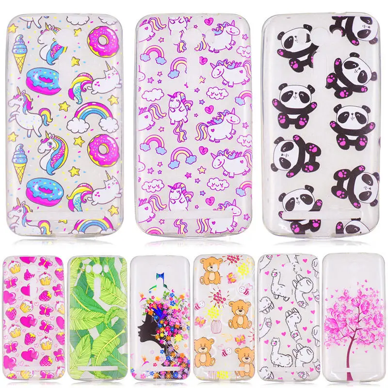 

ZenFone 2 Laser ZE500KL Silicone Case Transparent Animal Silicon TPU Skin Soft Back Cover Case for Asus Zenfone 2 Laser ZE500KL