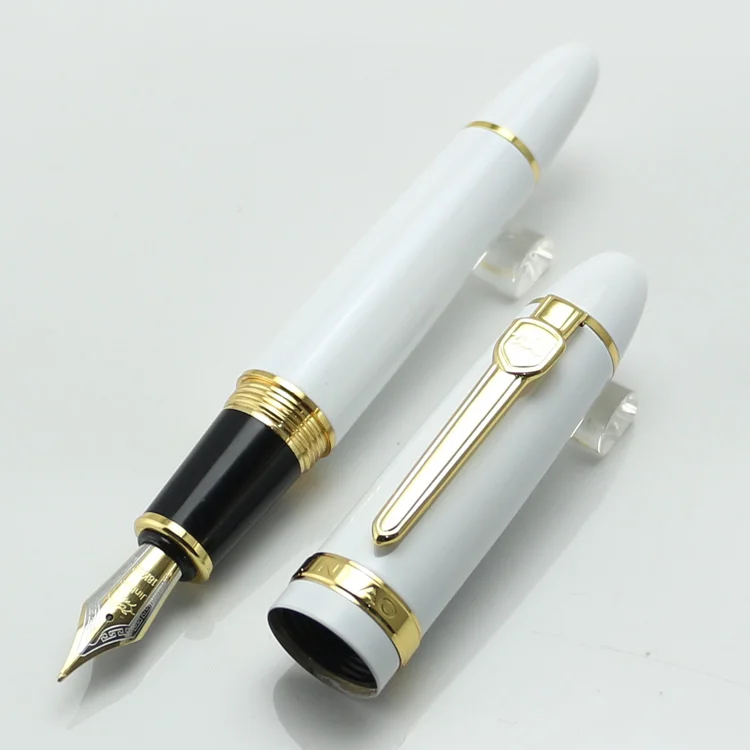 JINHAO 159 넓은 18KGP 0.7mm 펜촉 만년필, 퍼플 블랙 블루 샴페인 골드 그린 레드 화이트 서명 비즈니스 사무실