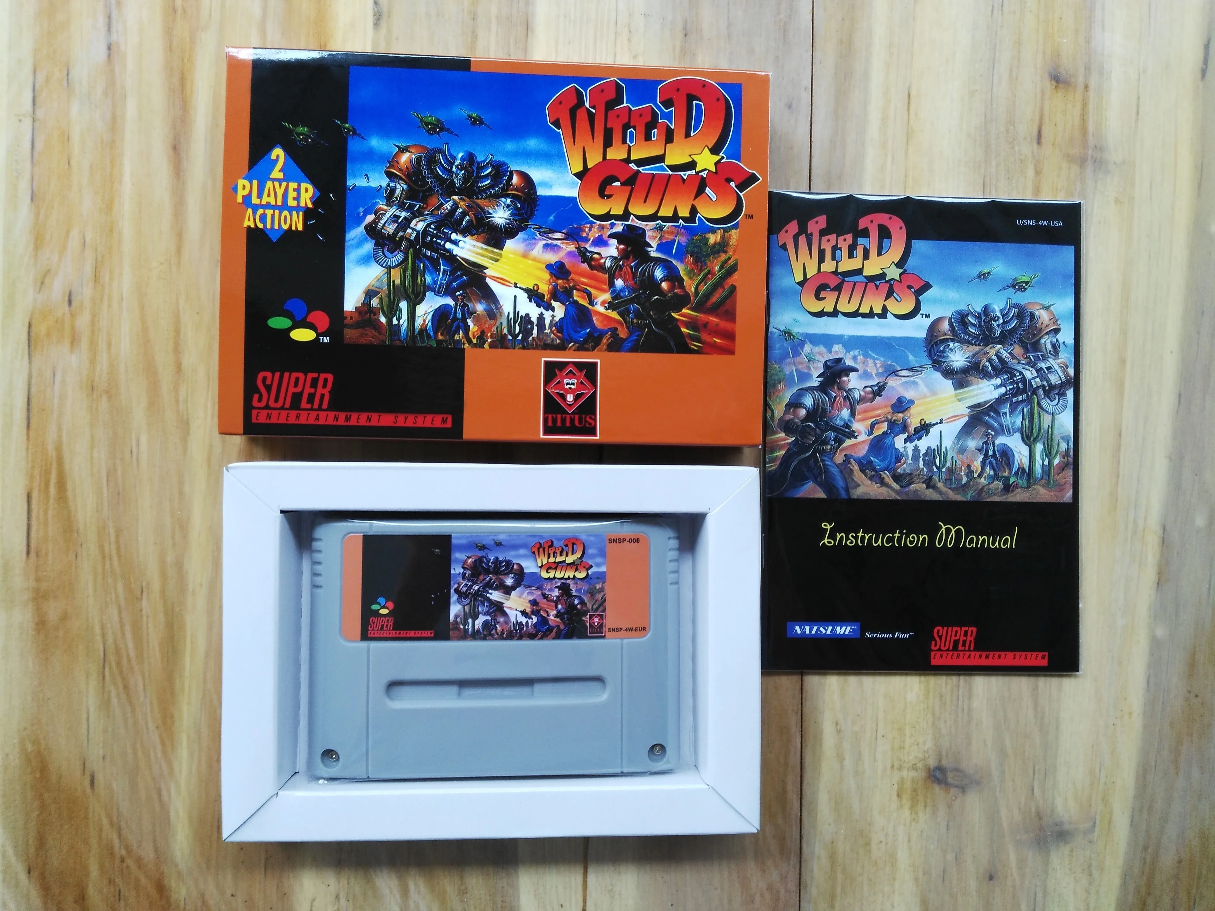 

16Bit Games ** Wild Guns ( PAL Version!! Box+Manual+Cartridge!! )